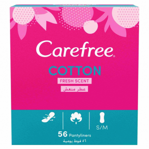 CAREFREE ® COTTON FEEL WITH FRESH SCENT PANTY LINER 56 pantyliners